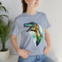 Stained Glass Velociraptor - Short Sleeve Tee